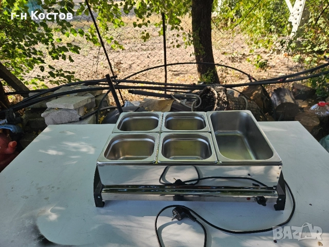 Толо Бен-мари със сух нагревател отдолу 1бр. гастронорми 1/3-10см. дълбочина 