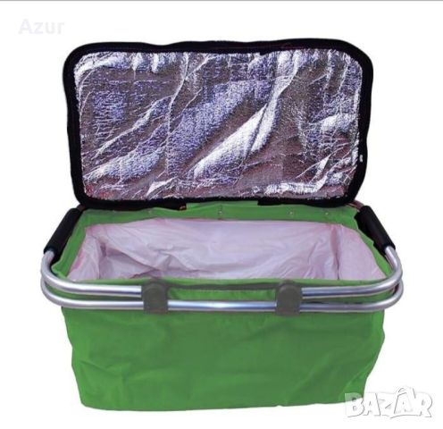 Сгъваема хладилна чанта ,кошница за плаж и къмпинг с дръжки, снимка 6 - Други стоки за дома - 46470689