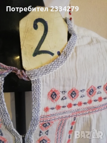 Стари фолклорни ризи бродирани, допълнение към носия. , снимка 6 - Антикварни и старинни предмети - 52793625