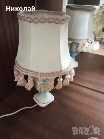 Порцеланова нощна лампа , снимка 5 - Настолни лампи - 52520896