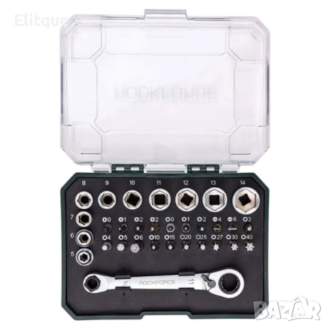 МИНИ ГЕДОРЕ 31 ЧАСТИ 1/4'' ROCKFORCE, снимка 3 - Други стоки за дома - 53127791