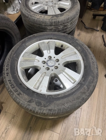 4 джанти 18инча за Mercedes ML + две все сезонни гуми за тях, снимка 2 - Гуми и джанти - 52879146
