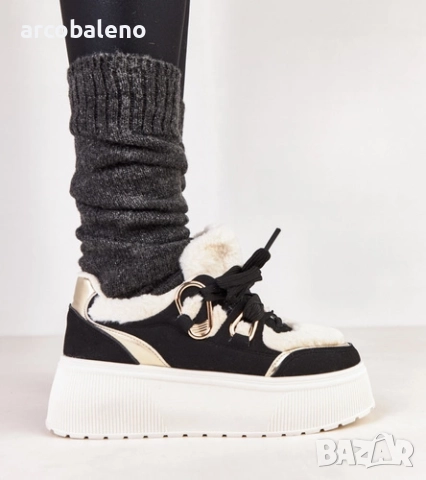 Дамски изолирани маратонки Deena на платформа, снимка 2 - Маратонки - 52101596