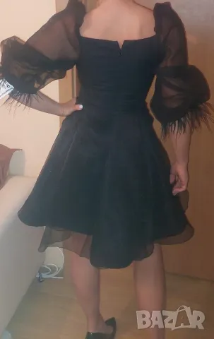 Официална  рокля с пера Fervente , снимка 6 - Рокли - 41938322