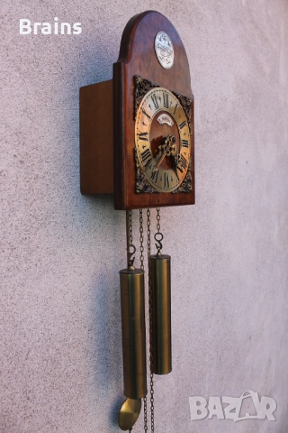Датски Стенен Часовник TEMPUS FUGIT John Warmink С Махало , снимка 7 - Антикварни и старинни предмети - 52054336