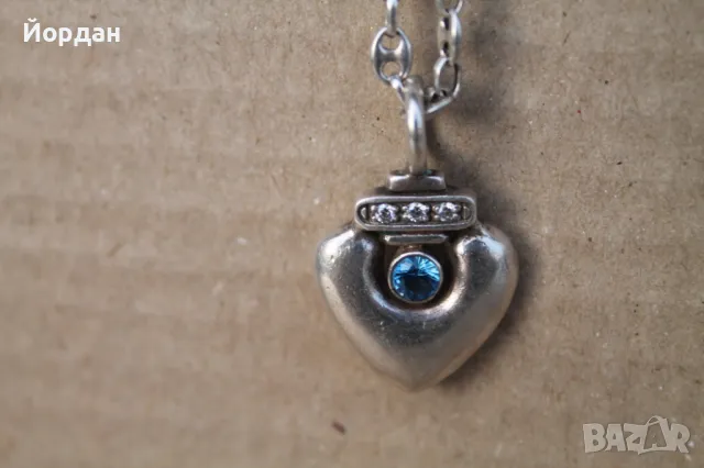 Сребърно дамско колие, снимка 4 - Колиета, медальони, синджири - 49532233