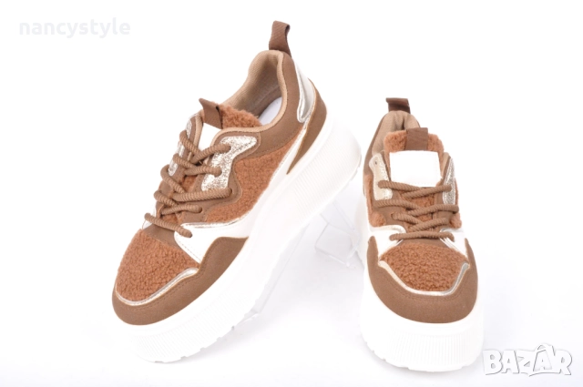 NEW! Дамски кецове на платформа - Три цвята, снимка 11 - Кецове - 51719456