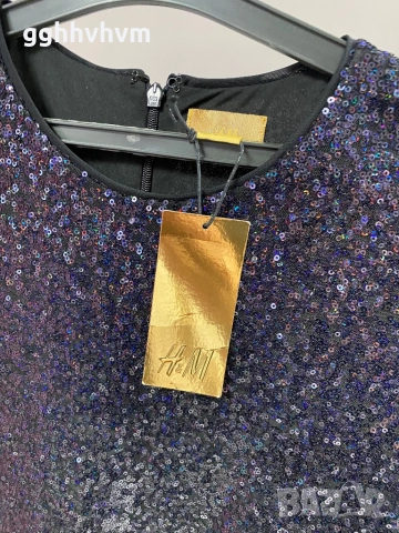 Блестяща рокля на h&m, снимка 4 - Рокли - 52651950