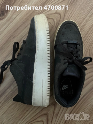 Air force one дамски обувки сив велур, снимка 2 - Маратонки - 54079234