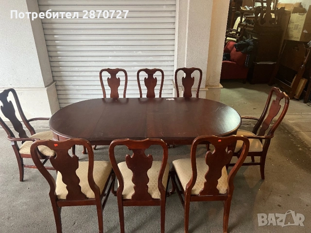 Трапезна маса и столове DREXEL HERITAGE, снимка 2 - Маси - 53416835