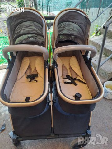 Продавам бебешка количка за близнаци комбинира, снимка 4 - Детски колички - 45914942
