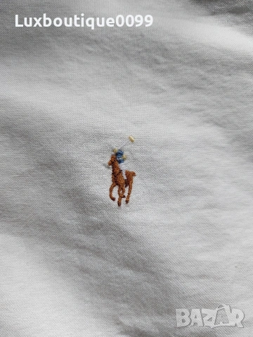 Мъжка риза Ralph Lauren Custom slim fit L, снимка 6 - Ризи - 53919046