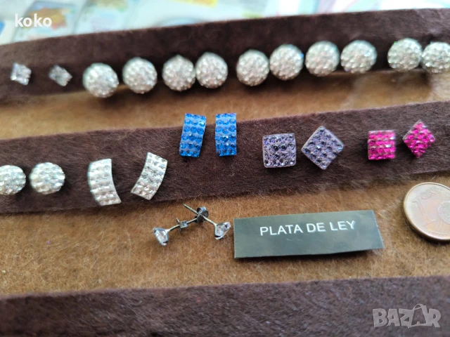 Сребърни обици нови