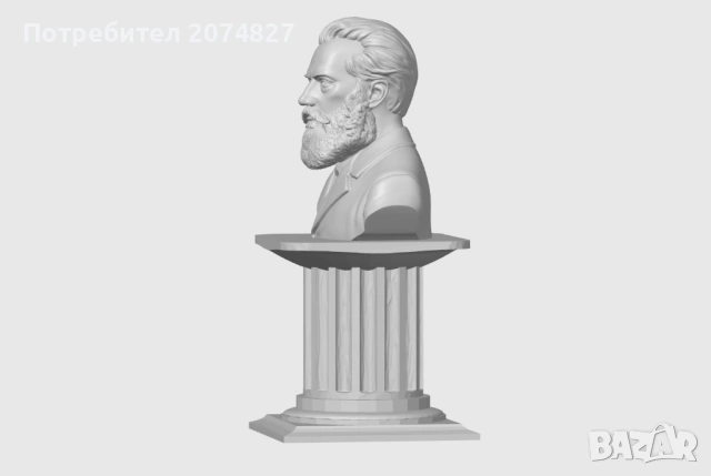 ЛЮБЕН КАРАВЕЛОВ (бюст, статуетка), снимка 5 - Статуетки - 53453523