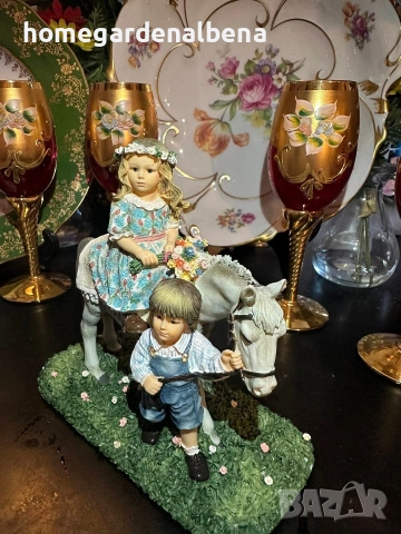 ✨ Колекционерска фигурка Leonardo Collection – “Country Ride” ✨ 👩‍🎨 По дизайн на Christine Haworth, снимка 6 - Колекции - 54288802