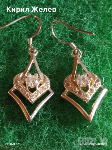 Изящни сребърни обеци с ювелирно фасетиран СМАРАГД и елегантност и стил 27930, снимка 3 - Обеци - 52854491