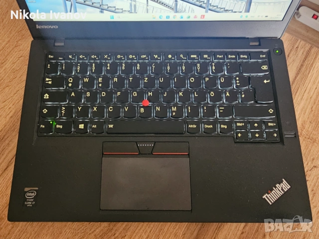 Lenovo ThinkPad T450s 14 inch | Intel Core i7 5600U 2x3.20 Ghz| 8GB RAM | 250GB SSD | Windows 11, снимка 3 - Лаптопи за работа - 53915487