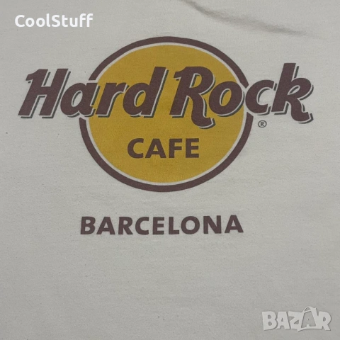 Тениска Hard Rock Cafe Barcelona Размер S, снимка 3 - Тениски - 53850317