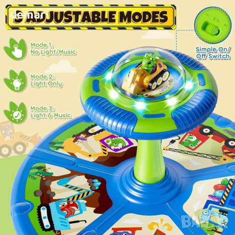 Lehoo Castle - играчка за сядане и въртене с динозавърска тематика, снимка 3 - Образователни игри - 52413243