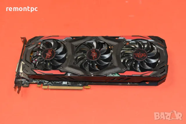 Видео карта Powercolor Red Devil RX 480 8 GB DDR5 3 Fans , снимка 2 - Видеокарти - 48048895