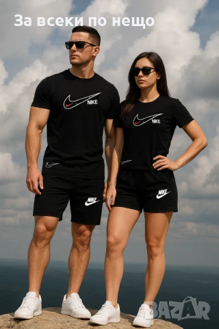 Nike Екипи За Двойки👚🩳Дамски Летен Екип Найк👕🩳Мъжки Къс Комплект Найк - 8 Модела Код LFS545, снимка 2 - Комплекти - 50752372
