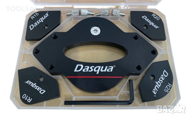 Комплект алуминиеви шаблони за оберфреза за закръгляне на ъгли Dasqua, снимка 1 - Други инструменти - 45088861