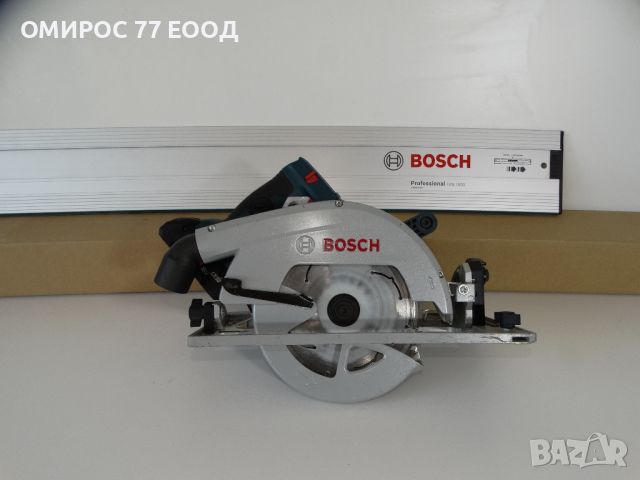 Bosch GKS 18V - 68 + 4.0 Ah - Акумулаторен циркуляр + линеал 1600 мм, снимка 1 - Други инструменти - 46291071