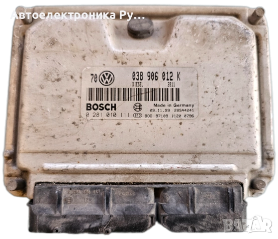 компютър VW VOLKSWAGEN GOLF BORA 1.9 TDI ,038906012K, BOSCH ,0281010111 