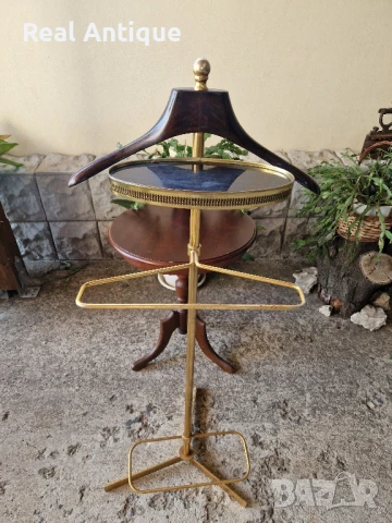 Прекрасна антикварна италианска бронзова закачалка , снимка 3 - Закачалки - 50520973