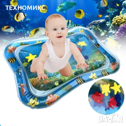 Водна постелка за бебета, XYZ, PVC, 66 x 50 x 5 см, многоцветна, снимка 5 - За банята - 49691654