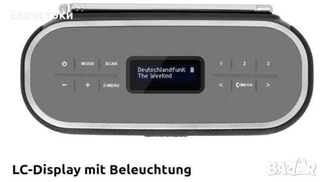 Преносимо радио TechniSat Viola BT 1, DAB+ цифрово радио и Bluetooth високоговорител, снимка 6 - Bluetooth тонколони - 46290721