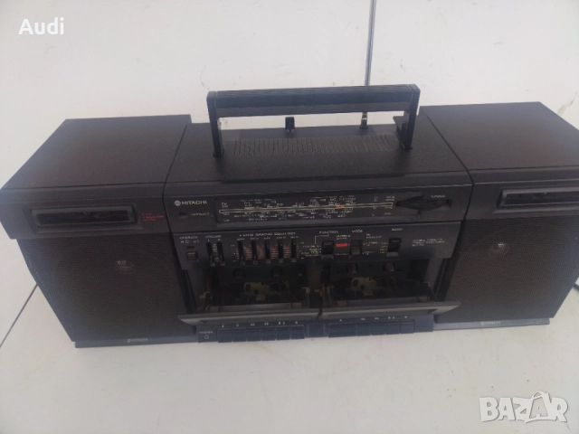 Двукасетъчен радио касетофон HITACHI  TRK-W530E, снимка 5 - Радиокасетофони, транзистори - 52316975