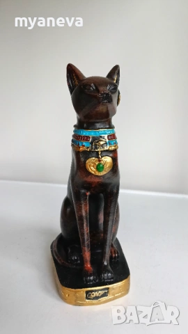 Бастет, египетска богиня на котките, дома, женствеността, плодородието, радостта , снимка 2 - Статуетки - 53470596