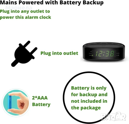Philips Радиобудилник / LED Дисплей / Таймер за Заспиване, снимка 4 - Радиокасетофони, транзистори - 51200420