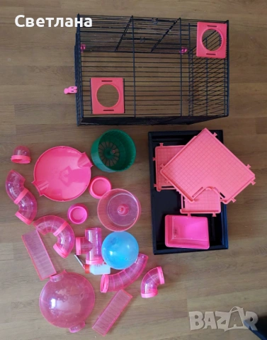 Клетка за мишка хамстер с тунели и други гризачи TEDDY LUX I ROCKY G137, снимка 2 - Други стоки за животни - 53810009