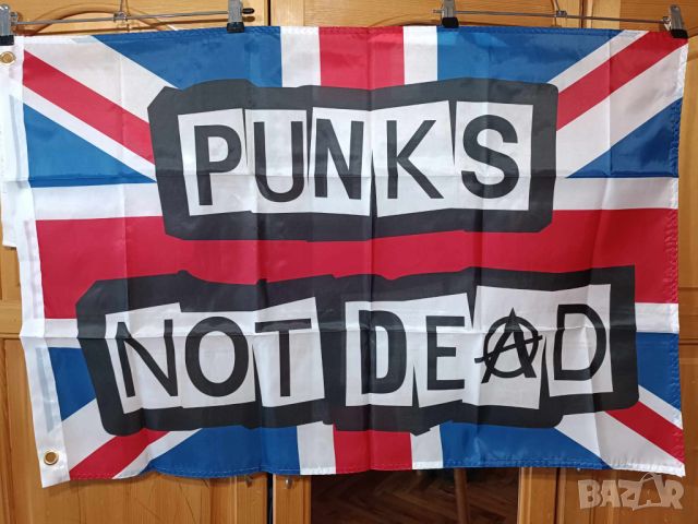 PUNKS NOT DEAD Flag, снимка 2 - Китари - 45964089