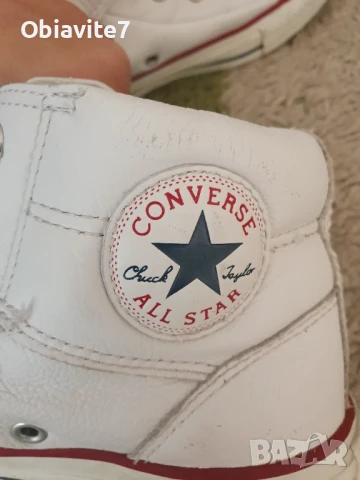 Уникални ретро кожени кецове Converse Унисекс, снимка 8 - Кецове - 51318879
