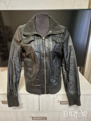 Дамско яке от естествена телешка напа Only размер М