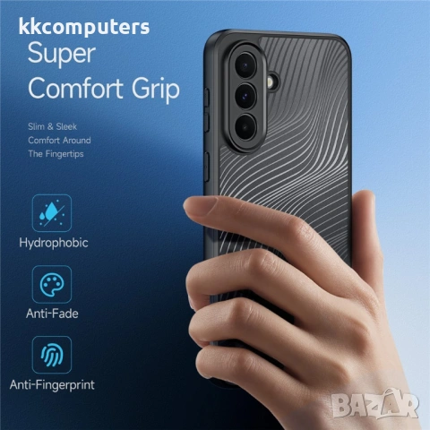 DUX DUCIS Aimo Матов Калъф за Samsung Galaxy A37 5G - PC+TPU, 1.2m SGS, REACH, Черен, снимка 4 - Калъфи, кейсове - 54053827