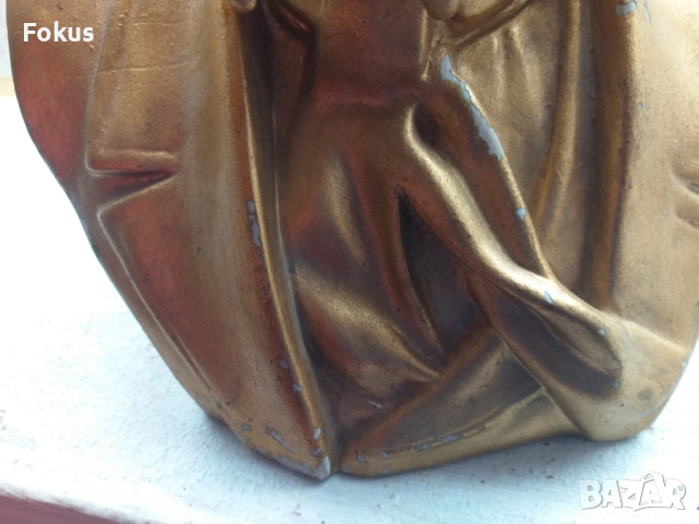 ТОНИРАН ГИПСОВ БЮСТ НА ШЧЕДРИН, снимка 4 - Антикварни и старинни предмети - 53499038