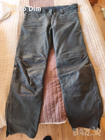 Кожен мото панталон