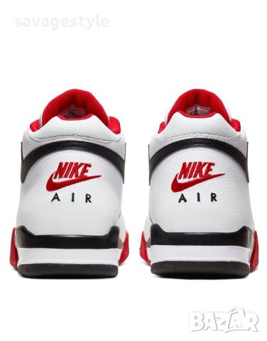 Мъжки кецове NIKE Flight Legacy Shoes White/Red, снимка 4 - Кецове - 45982058