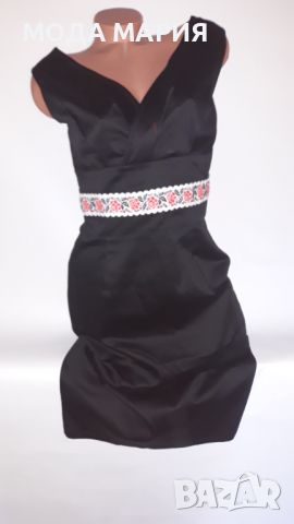 черен сукман с фолклорен шерит, снимка 1 - Рокли - 45761419