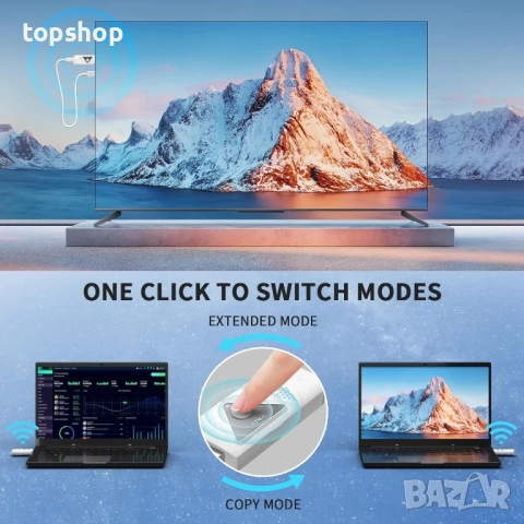 Нов, тестван PWAYTEK Безжичен HDMI предавател и приемник, безжичен HD удължител Plug & Play ..., снимка 7 - Друга електроника - 51636415