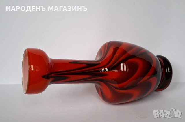 VB OPALINE - FLORENCE - Италианска ваза висока цветно стъкло цветя , снимка 6 - Други ценни предмети - 53432839