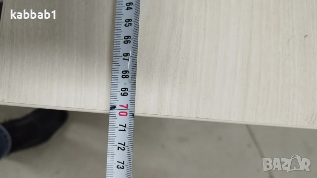 Маса правоъгълна 70см/59см с метален крак, снимка 2 - Маси - 53114565