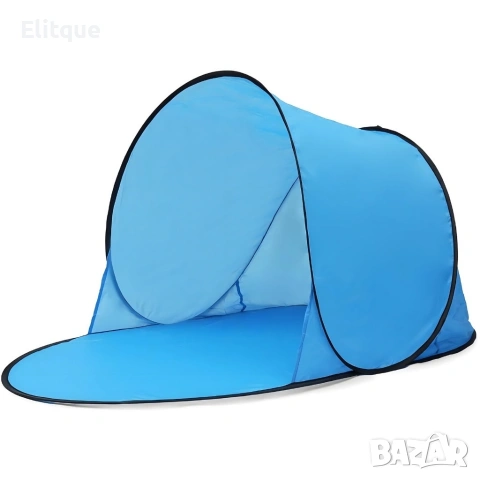 Автоматична плажна палатка с параван, UV защита 30+, 150x150x90 см, снимка 12 - Декорация за дома - 54196009
