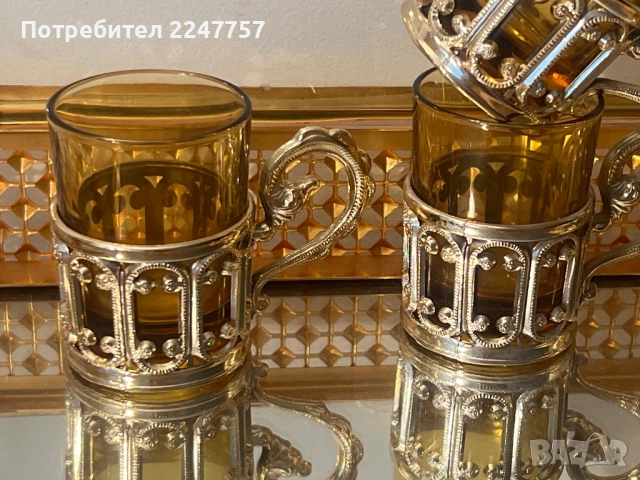 4 броя антични чаши, снимка 2 - Чаши - 54109417