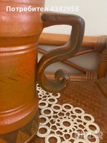 Vintage керамична гарафа « Garavelli Siena Majolica»., снимка 5 - Антикварни и старинни предмети - 51445962