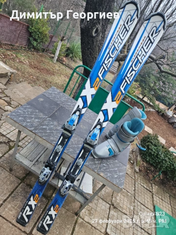Ски и ски обувки ските са сервизирани 160 см обувките са запазени едните 44 номер другите 42 номер, снимка 2 - Зимни спортове - 53720454